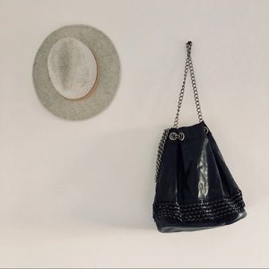 Nine West metal detail bucket bag